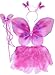 Blue & Green Neon Fairy Butterfly Costume Tutu Set (4 Pc)