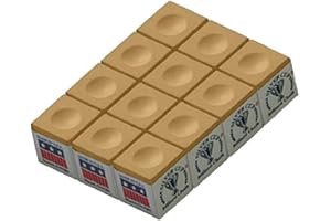 WOODYNLUX Silver Cup Camel Billiard Chalk Box of 12 USA