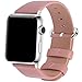 Fullmosa Leather Bands Compatible with Apple Watch 41mm 40mm 38mm 42mm 44mm 45mm 46mm 49mm Women Band Strap for iWatch Ultra 2/Ultra/10/9/8/7/6/5/4/3/2/1/SE2/SE, 42mm 41mm 40mm 38mm Pink