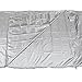 The Friendly Swede Sleeping Bag Liner Ultralight - Thin Travel Sheets for Hotel w Full Length Zipper; Silky Feel Camping Sheets & Adult Sleep Sack for Backpacking; Travel Sleeping Bag - Grey (Zipper)