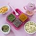 Green Sprouts Reusable Baby Food Glass Containers Freezer Cubes (4oz/4pk)-Pink