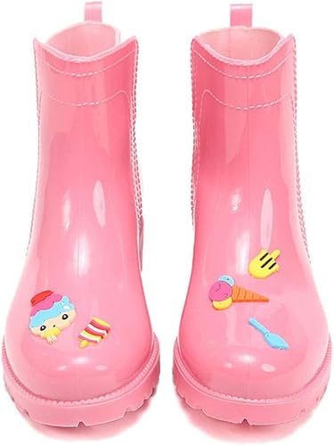 Amazon Yybo レインブーツ レディース 可愛い 黒 長靴 雨靴 レイングッズ レインブーツ レインシューズ 女の子 ローヒール 園芸 除雪 雨の日 通勤 梅雨対策 ショートブーツ Yybo レインシューズ