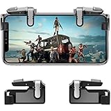PUBG Mobile Trigger Fort-Nite Mobile Controller,Azlink Sensitive L1R1 Mobile Trigger for PUBG Knives Out Battle Royale Games Joysticks Controller (Black-