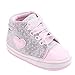 Voberry Baby Girls Toddler Lace up Sneaker Anti-Slip Boots Crib Shoes (0~6Month, Gray)