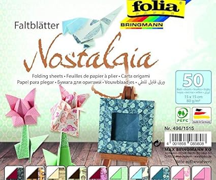 Origami De Papel Nostalgia 15 X 15 Cm Decoracion De Origami Corte De Papel Suministros De Artesania Manualidades Origami El Arte Japones Folia Lo Cual Llevo A Bringmann Amazon Es Hogar Origami De Papel Nostalgia 15 X 15 Cm Decoracion De Origami Corte De Papel Suministros De Artesania Manualidades Origami El Arte Japones Folia Lo Cual Llevo A Bringmann Amazon Es Hogar