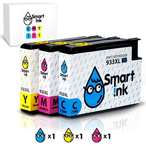 Smart Ink Compatible Ink Cartridge Replacement for HP 932XL 933XL 932 XL 933 High Yield (Cyan