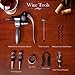 Sorbus Wine Opener Gift Set Corkscrew Kit— Deluxe 9 Pieces Wine Tool Set Includes:Corkscrew Opener, Wine Stoppers, Corkscrews, Thermometer, Foil Cutter, Pourer/Stopper, Drip Ring-For Any Occasion!