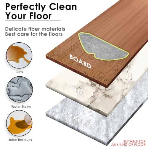 (5 Piezas) Almohadillas de fregona Repuesto para iRobot Roomba 115 Combo | Lavables, reutilizables, Materiales de microfibra, gran capacidad de absorción y limpieza