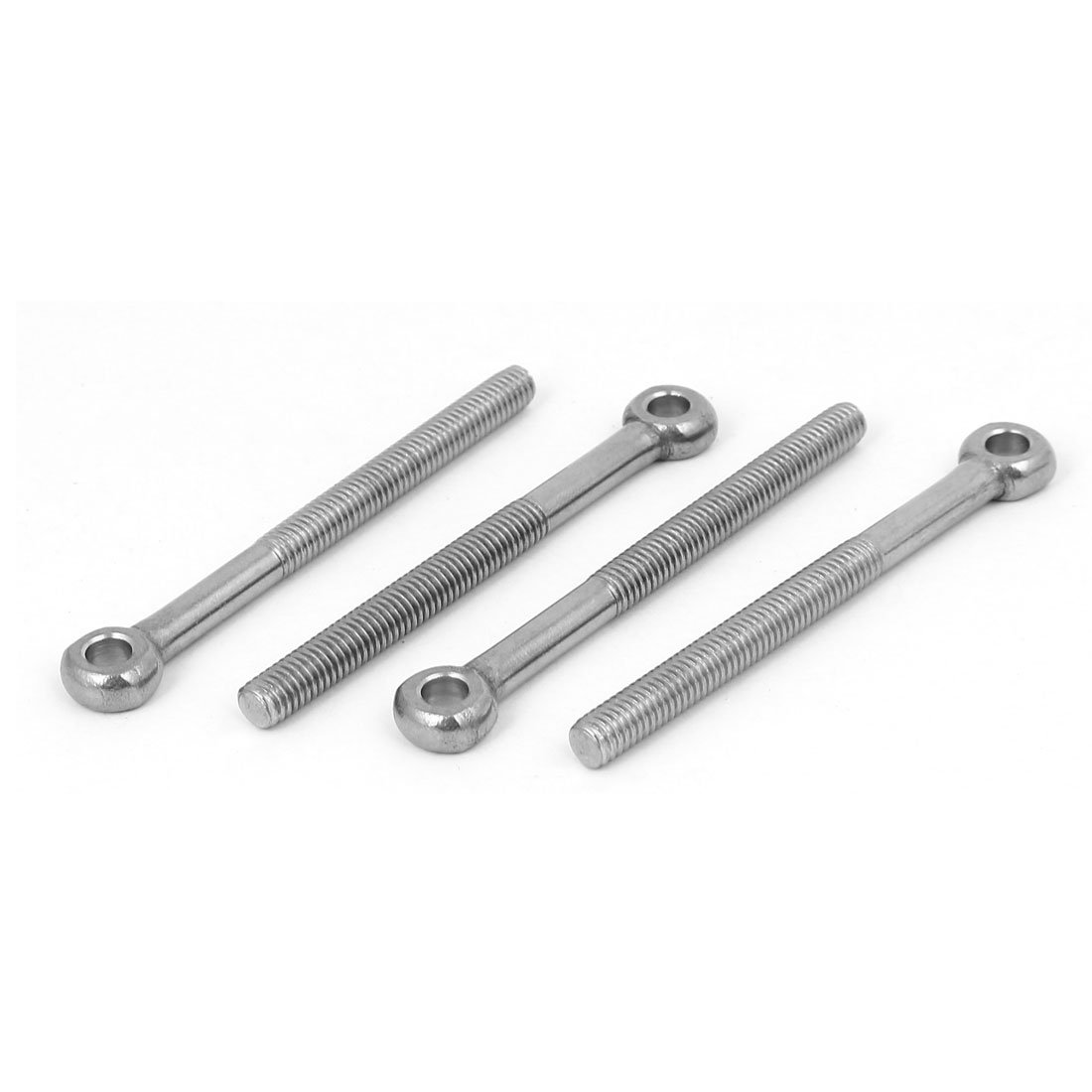 Sourcingmap M6 x 70mm 304 Stainless Steel Machine Shoulder Lift Eye Bolt Rigging 4pcs