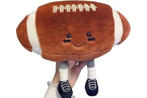 XIZHI 12" Cute Football Plush Toys Soft Stuffed Sport Throw Pillow Plush Ball Gift for Kids Birthday and Christmas Decoration (Rugby)