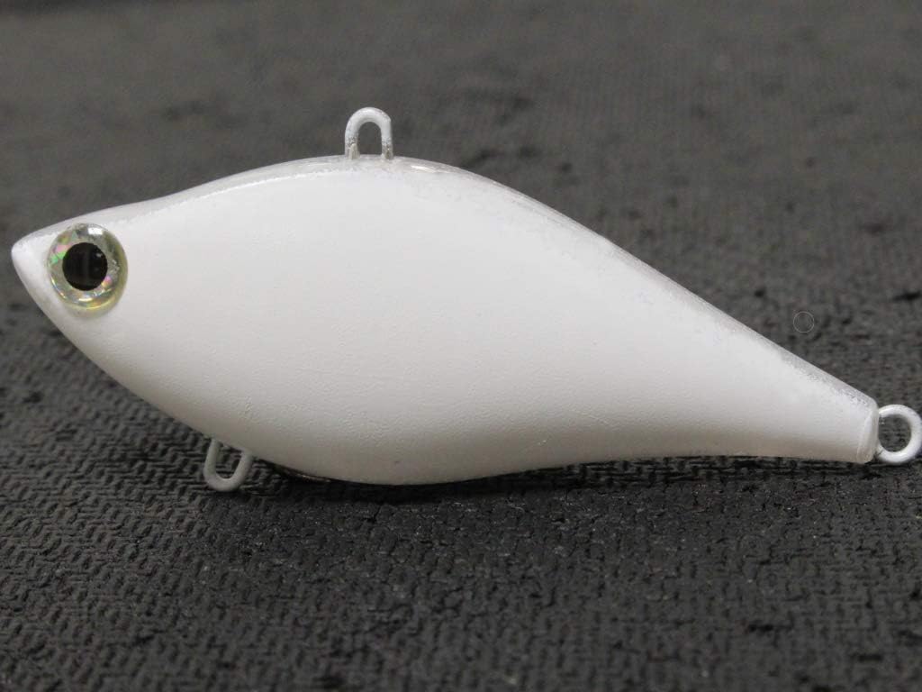 wLure 10 Blank Unpainted Lipless High Reflection Fishing Lures with Free Eyes UPL697