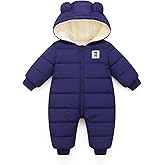 JiAmy Baby Winter Snowsuit,Girls and Boys Hooded Warm Romper,Infant Clothes Jumpsuit Newborn baby Winter Outfits