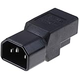 ANRANK IN14515AK IEC C14 to NEMA 5-15R Computer Power Cord Plug Adapter
