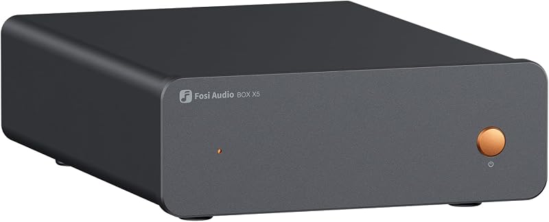 Fosi Audio BOX X5 Phono Preamp MM MC 38/48/56/66dB Gain RCA Jacks