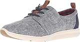 TOMS Women's Del Rey Sneaker Blue Chambray 8.5 M
