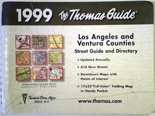 Thomas Brothers Map Book Los Angeles Ventura Thomas Guide: Thomas Brothers Maps, Thomas Bros Maps:  9781581740219: Amazon.com: Books