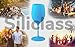 SILICLASS Silicone Wine Glasses With Stem - set of 6 Unbreakable Outdoor Wine Glasses - BPA free - Great Gift idea - Dishwasher safe - For Travel, Camping, Picnic, Pool, Beach, Yacht, Parties