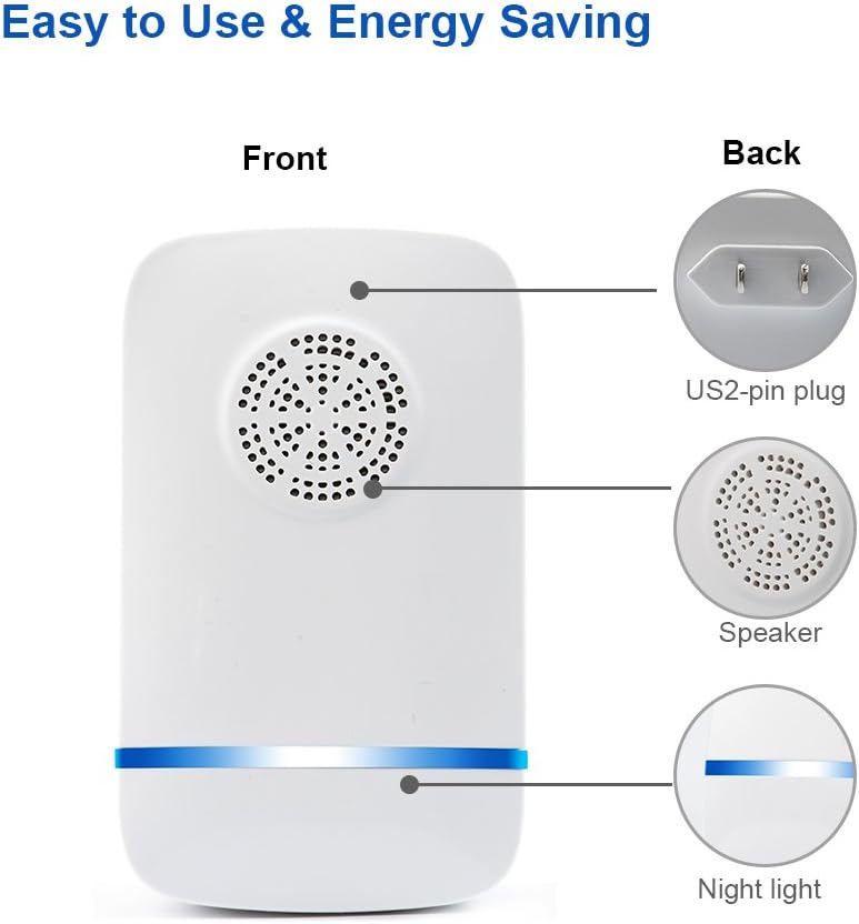 LANKOER Ultrasonic Pest Repeller - 2020 Latest Upgrade CHIP - Electronic Pest Repellent, Mouse Repeller Plug in Pest Control: Health & Personal Care