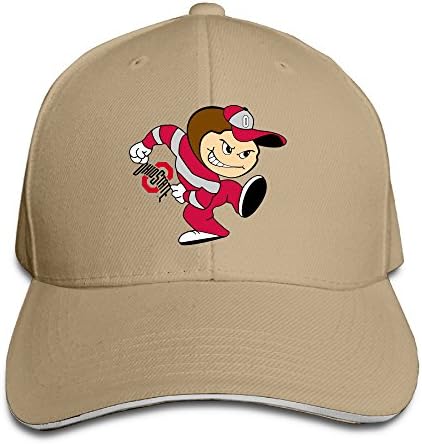 Hotgirl4 Adult Ohio State Columbus University Sandwich Bill Baseball Cap Natural