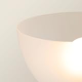 MiniSun Modern Copper and Black Uplighter Floor Lamp with White Shade 6W LED view 7