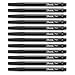 Sharpie Plastic Point Stick Water Resistant Pen, 0.8mm, Fine Point, Pack of 12, Black (Black Barrel)
