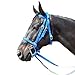 Intrepid International Exselle Horse Bridle - Durable Nylon Racehorse Bridle with Adjustable Rubber Grip Horse Reins, Cavesson & Curb Strap Attached - English Bridle Sets for Horses