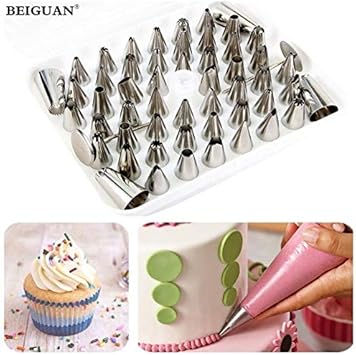 Dessert Decorators 52pcs Cake Piping Nozzles Pastry Icing Flower