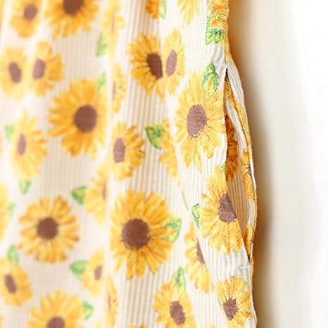 Amazon ブランシェス Branshes ひまわり柄ワンピース レッド 06 1cm ガールズ 通販