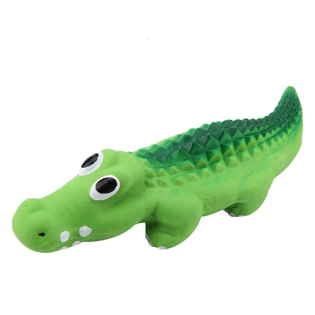 Merkts Pet Toy Dog Toys,Pet Chew Crocodile Toy,Resistant Latex Sounding Toy Dog Training Toy for Puppies