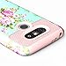 BAISRKE LG G5 Case,Peony Flower Design High Impact Heavy Duty Dual Layer Hard PC Outer and Shell with Soft Rubber Inner Armor Hybrid Protective Cover for LG G5 VS987/H820/LS992/H830/US992 - Rosegold