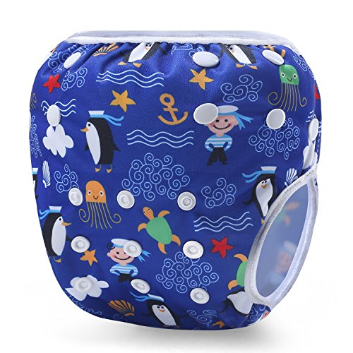 Martofbaby Baby Swim Diaper Reusable Adjustable Short Trunks Fits 0-3 Yesrs Unisex