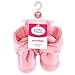 Luvable Friends baby girls Cozy Fleece Booties Slipper Sock, Light Pink, 6-12 Months Infant US