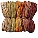 Hand Dyed Superfine Merino Tencel Roving for Spinning and Felting. 5oz, Harvest