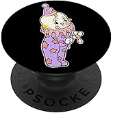 Kewpie Baby Sad Circus Clown Flower Tattoo Flash PopSockets Adhesive PopGrip