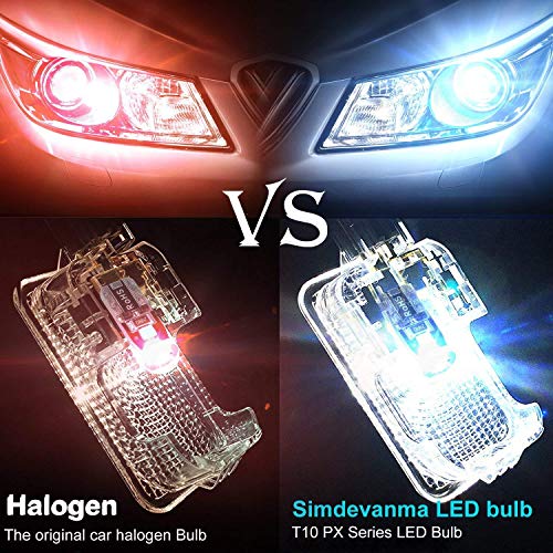 image for Simdevanma T10 194 LED Bulb 3030 Chipset 168 SMD W5W LED Wedge Light 1