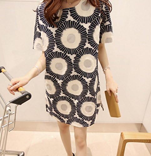 Amazon ひまわり柄 夏ワンピース 半袖ワンピース チュニックワンピ S Xl ブレスレット付き M002 Citrinfish Xl ワンピース チュニック 通販