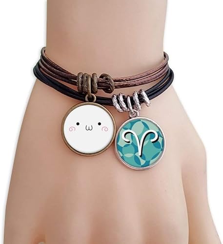 Amazon かわいい顔文字の表現 ダブル牡羊座のブレスレット ブレスレット 通販