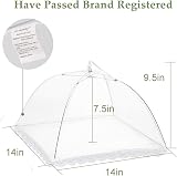 Onarway 3 Pack 14 Inch Pop Up Food Covers Mesh Tent DIY Picnic BBQ view 3
