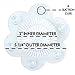 SlipX Solutions Stop-A-Clog Drain Protectors Trap Hair, 2 Hair Catchers Per Package (Plastic, 5 inch Diameter, Clear)