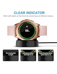 Cargador para Samsung Galaxy Watch 1.654 in 1.811 in, base de carga actualizada para Samsung Galaxy Watch SM-R800 R810 R815 Smart Watch Charger