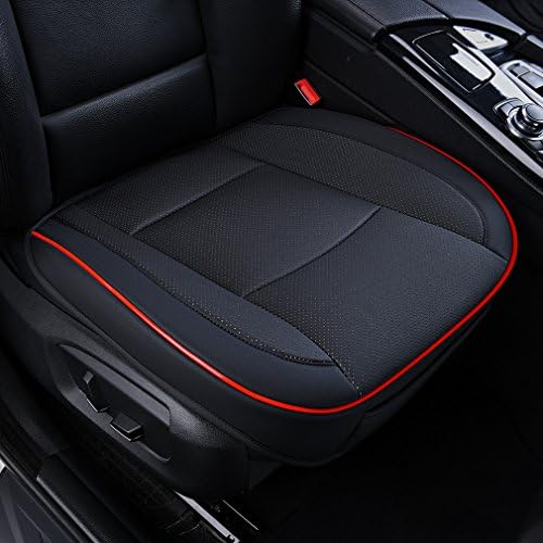 Car Seat Cushion,Luxury PU Leather Semi-custom Car Front Driver Seat Cover Mat (Airbag Compatible) for Seat Decorate&amp;Protector,Bottom Leather Patch Cover - Fit for Most Car, Truck, Suv, or Van