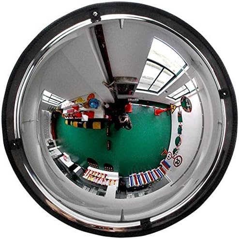 mirror Outdoor Traffic Wide-Angle Lens,Panoramic Dome Convex Mirror, 360 Degree Viewing Angle, Acrylic Safety Mirror,Hd Wide-Angle Pc Mirror, Impact Resistant Pc Glass,Suitable for Shops, Offices or
