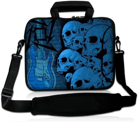 CorlfulCase® 17" 17.3" inch Laptop Shoulder Bag Sleeve Case For APPLE MACBOOK PRO 17/Toshiba Qosmio 17/Dell Alienware 17/MSI GS70 Stealth Pro/MSI GT70 Dominator Pro/Sager Cleo x7200/ASUS ROG G750 - Gutar &amp; Skull S17-18695