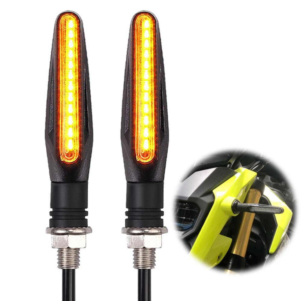 YIXINLYMY バイク ウインカー LED 流れるウィンカー 2/4個セッ ト 12V 高輝度 IP67防水 抵抗付く 汎用型 (4) の商品画像
