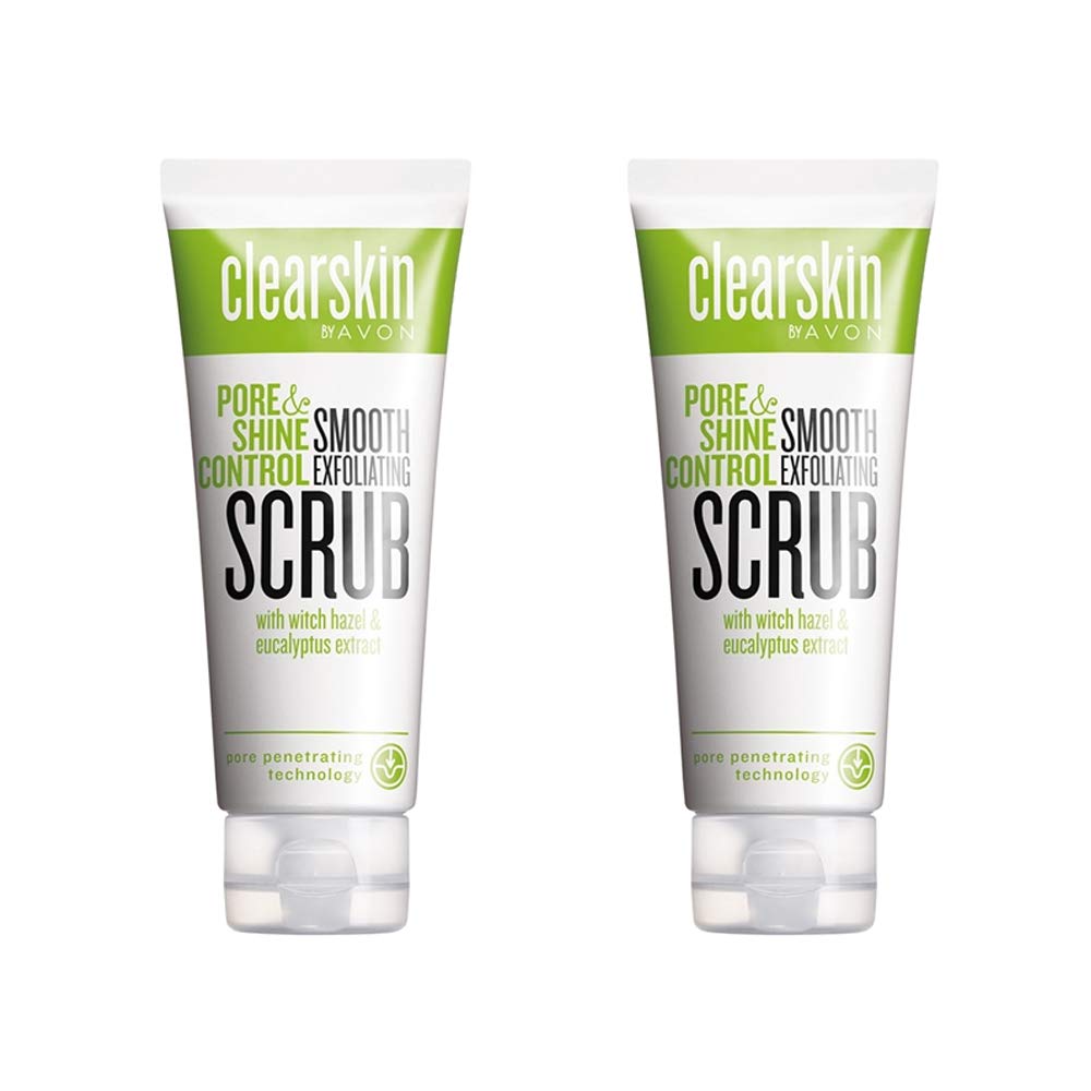 2 x Avon Clearskin Pore Penetrating Invigorating Scrub 75 mls each
