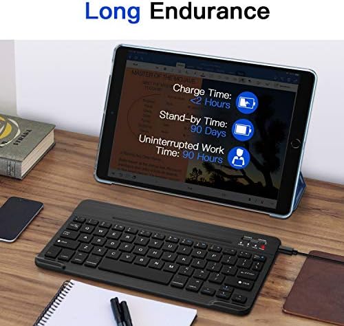 MoKo Clavier Bluetooth pour 2018/2017 iPad 9.7 6ème/5ème génération/iPad Pro 9.7/iPad Air/iPad Air 2, Clavier Ultra-Mince sans Fil avec Batterie Rechargeable et Confortable Tactile Slim - Noir - Bestbluetooth.fr MoKo Clavier Bluetooth pour 2018/2017 iPad 9.7 6ème/5ème génération/iPad Pro 9.7/iPad Air/iPad Air 2, Clavier Ultra-Mince sans Fil avec Batterie Rechargeable et Confortable Tactile Slim - Noir