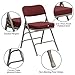 Flash Furniture HERCULES Series Premium Curved Triple Braced & Double Hinged Burgundy Fabric Metal Folding Chair