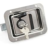 Red Hound Auto Stainless Door Lock Trailer Toolbox RV Paddle Handle Latch New 5.5 Inches 4.25 Inches Large
