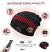 Onesiall Bluetooth Beanie Hat Headphones [Upgraded], Bluetooth 4.2 Headset Winter Music Hat Knit Cap with Stereo Speaker, Microphone, Hand-Free Compatible with Cellphone/iPad and So On.