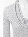DOUBLJU Marled High Turtle Mock Cowl Neck Long Sleeve Knit A-Line Comfy Basic Tunic Sweater Tops for Womens with Plus Size